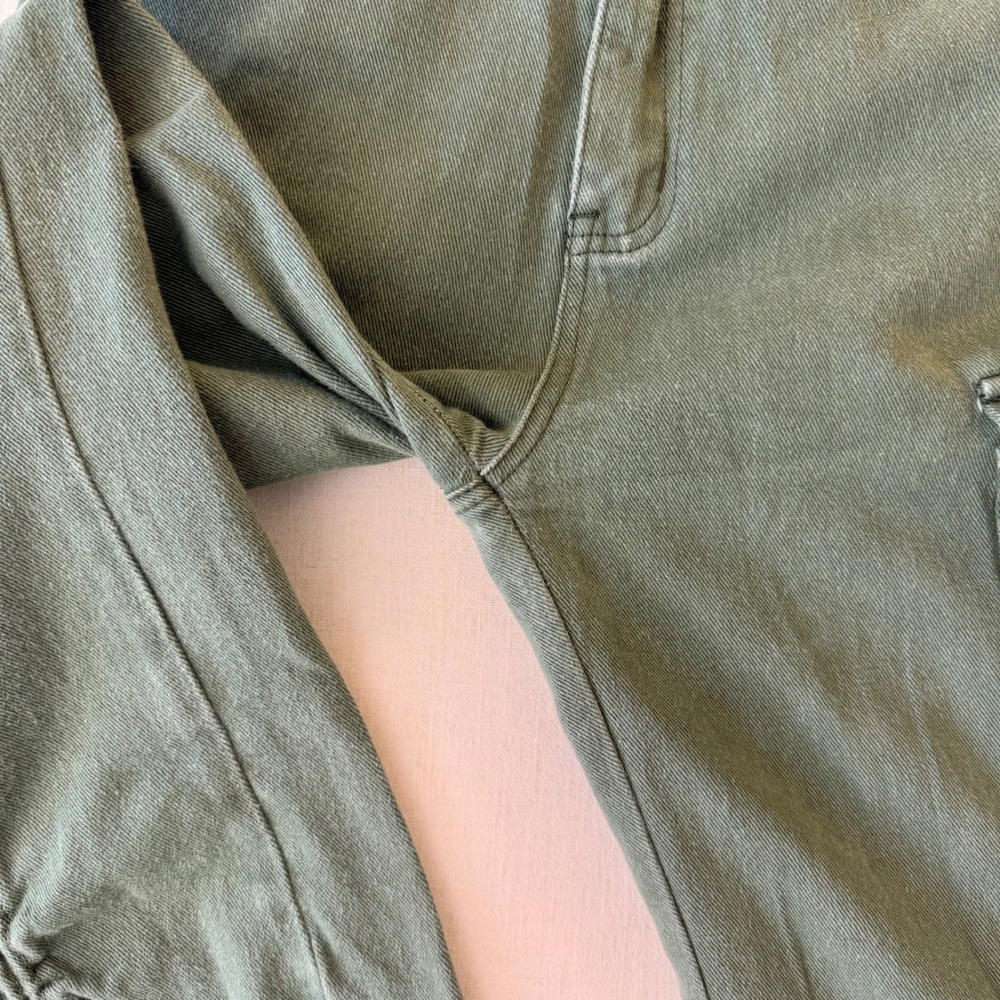 PrettyLittleThing High Rise Utility Cargo Pants Women Size 6 Green - Picture 6 of 13